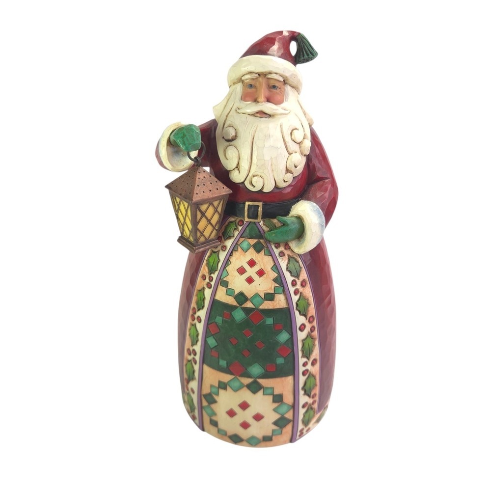 Jim Shore Santa Claus With Lantern Season of Light Christmas Figurine 4017652